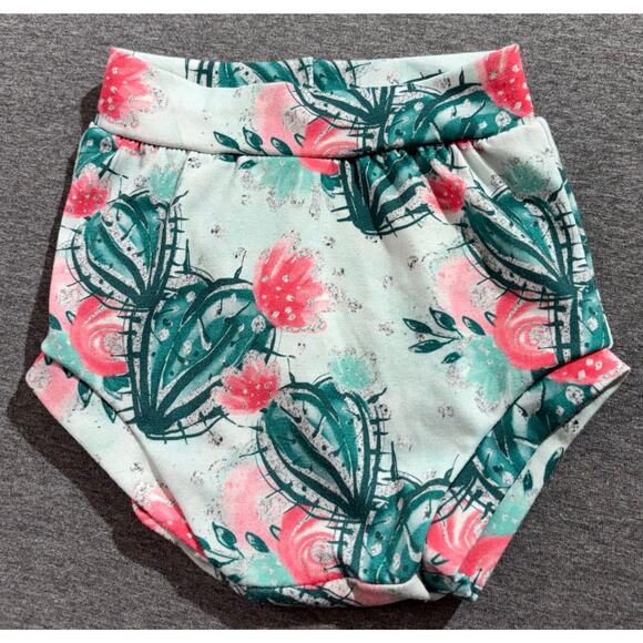 Jumping Julian | Baby Toddler Girls Blue Floral Shorts Bummies | 18 Month - Picture 2 of 4